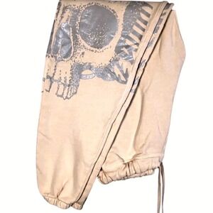 Civil Regime Jogger Sweatpants Men's Sz S Beige No Tomorrow Collab